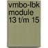 Vmbo-LBK module 13 t/m 15