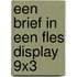 Een brief in een fles display 9x3