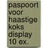 Paspoort voor haastige koks display 10 ex.