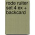 Rode ruiter set 4 ex + backcard