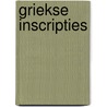 Griekse inscripties door Cook