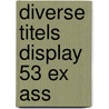 Diverse titels display 53 ex ass door Carry Slee