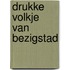 Drukke volkje van bezigstad
