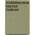 Middeleeuwse latynse liederen