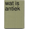 Wat is antiek by Clarys