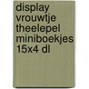 Display vrouwtje theelepel miniboekjes 15x4 dl door Onbekend