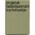 Ongeluk fabeltjeskrant kartonoekje