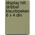 Display hill dribbel kleurboeken 6 x 4 dln
