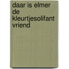 Daar is elmer de kleurtjesolifant vriend by David MacKee