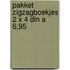 Pakket zigzagboekjes 2 x 4 dln a 6,95