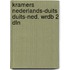 Kramers nederlands-duits duits-ned. wrdb 2 dln