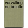 Vervulling en belofte door A.S. Rienstra