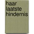 Haar laatste hindernis