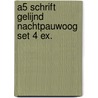 A5 schrift gelijnd nachtpauwoog set 4 ex. by Marc van Dijk