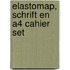 Elastomap, schrift en A4 cahier set