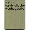 Wat is calvinistische wysbegeerte by Spier