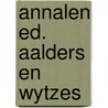 Annalen ed. aalders en wytzes by Tacitus