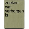 Zoeken wat verborgen is door Wybe Zijlstra