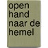 Open hand naar de hemel