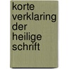 Korte verklaring der Heilige Schrift door A. Noordtzij