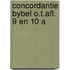 Concordantie bybel o.t.afl. 9 en 10 a