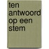 Ten antwoord op een stem