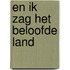 En ik zag het beloofde land