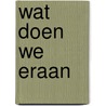Wat doen we eraan door Faber