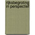 Rijksbegroting in perspectief