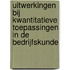Uitwerkingen bij kwantitatieve toepassingen in de bedrijfskunde