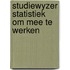 Studiewyzer statistiek om mee te werken