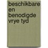 Beschikbare en benodigde vrye tyd