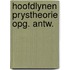 Hoofdlynen prystheorie opg. antw.