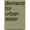 Demand for urban water door Darr