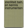 Steriliteit beh. en kennis instrumenten door Cate