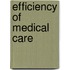 Efficiency of medical care