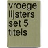 Vroege lijsters set 5 titels