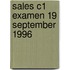 Sales C1 examen 19 september 1996