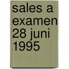 Sales A examen 28 juni 1995 door Onbekend