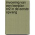 Invoering van een leerplan NT2 in de eerste opvang