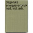 Dagelyks energieverbruik ned. ind. arb.