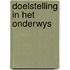 Doelstelling in het onderwys