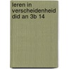 Leren in verscheidenheid did an 3b 14 door Span