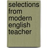 Selections from modern english teacher door Onbekend