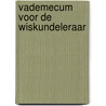 Vademecum voor de wiskundeleraar door Onbekend