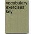 Vocabulary exercises key