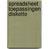 Spreadsheet toepassingen diskette