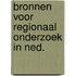 Bronnen voor regionaal onderzoek in ned.