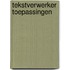 Tekstverwerker toepassingen
