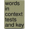 Words in context tests and key door Ton Vink